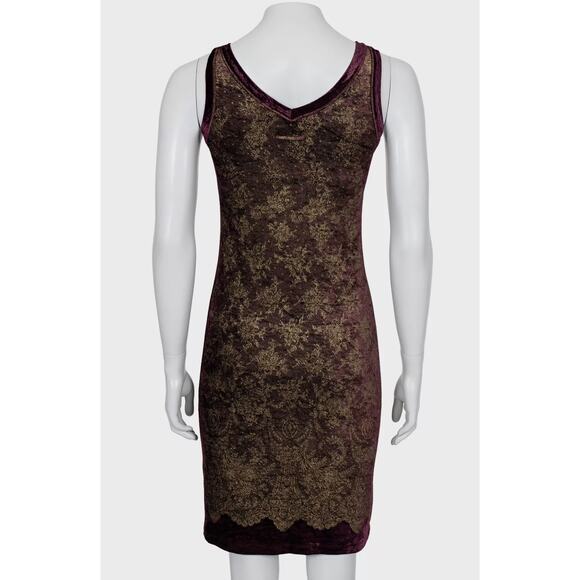 Jean Paul Gaultier Soleil Gold Floral Dress - Size S - Picture 4 of 4